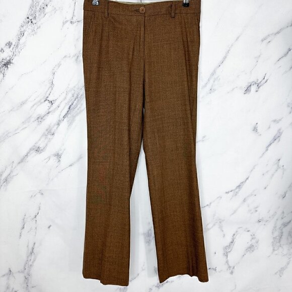 Etro Pants - Etro | Brown Wool Blend Pants | IT 42 (US 8)